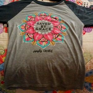 Simply Faithful 3 qtr length T-shirt